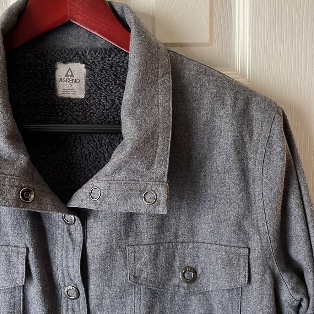 ASCEND Cotton Fleece Lined Jacket Coat - size Large.